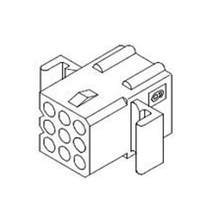 Molex Rectangular Power Connector, 9 Contact(S), Male, Crimp Terminal, Receptacle 50361871